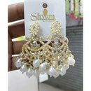Manisha Jewellery Crystal Stone Pearl And Beads Dangler Earrings 
