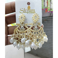 Manisha Jewellery Crystal Stone Pearl And Beads Dangler Earrings 