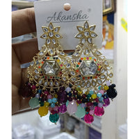 Manisha Jewellery Kundan Stone Pearl And Beads Dangler Earrings 