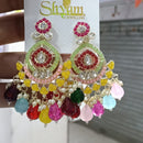 Manisha Jewellery Kundan Stone Pearl And Beads Dangler Earrings 