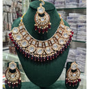 Manisha Jewellery Regal Aura Crystal Stone And Pearl Necklace Set