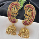 Manisha Jewellery Traditional Pota Stone And Pearl Earcuff Jhumki 