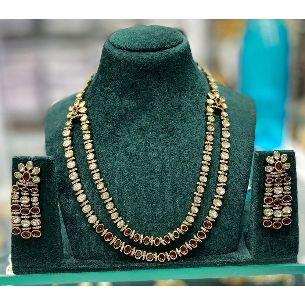 Manisha Jewellery Royal Polki Kundan Stone Necklace Set