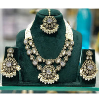 Manisha Jewellery Royal Polki Kundan Stone And Beads Necklace Set