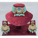 Manisha Jewellery Designer Kundan Stone And Beads Choker Necklace Set