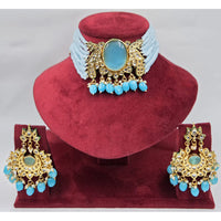 Manisha Jewellery Designer Kundan Stone And Beads Choker Necklace Set