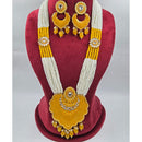 Manisha Jewellery Designer Kundan Stone And Meenakari Long Necklace Set