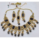 Manisha Jewellery Royal Austrian And Pota Stone Beads Necklace Set