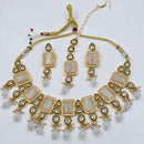 Manisha Jewellery Royal Austrian And Pota Stone Beads Necklace Set