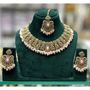 Manisha Jewellery Royal Crystal Stone Pearl And Beads Necklace Set