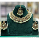 Manisha Jewellery Royal Crystal Stone Pearl And Beads Necklace Set