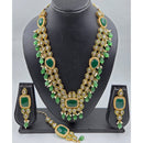 Manisha Jewellery Premium Pota Stone And Beads Long Necklace Set