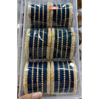 Manisha Jewellery Royal Style Pearl And Velvet Ethnic Bangles Set