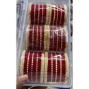 Manisha Jewellery Royal Style Pearl And Velvet Ethnic Bangles Set