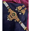 Manisha Jewellery Traditional Pota Stone And Meenakari Pearl Choker Necklace Set