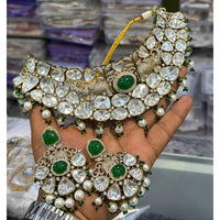 Manisha Jewellery Pota Stone And Beads Choker Necklace Set 