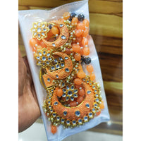 Manisha Jewellery Royal Kundan Stone And Meenakari Dangler Earrings With Maangtika