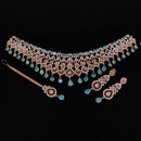 Manisha Jewellery American Diamond Designer Choker Necklace Set
