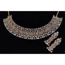 Manisha Jewellery American Diamond Designer Choker Necklace Set