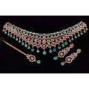 Manisha Jewellery American Diamond Designer Choker Necklace Set