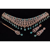 Manisha Jewellery American Diamond Designer Choker Necklace Set
