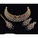 Manisha Jewellery American Diamond Designer Choker Necklace Set