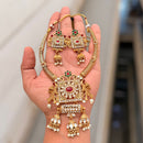 Manisha Jewellery Royal Pota And Austrian Stone Pearl Designer Necklace Set