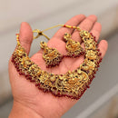 Manisha Jewellery Royal Pota Stone And Temple Designer Necklace Set