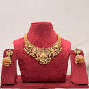 Manisha Jewellery Royal Pota Stone And Temple Designer Necklace Set