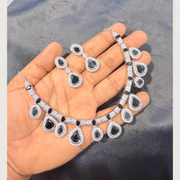 Manisha Jewellery Premium  American Diamond Designer Necklace Set