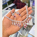 Manisha Jewellery Premium  American Diamond Designer Necklace Set