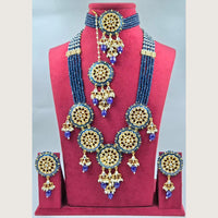 Manisha Jewellery Kundan Stone Meenakari Double Necklace Set