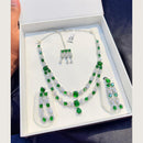 Manisha Jewellery Premium  American Diamond Designer Necklace Set