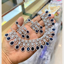 Manisha Jewellery Premium  American Diamond Designer Necklace Set