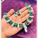 Manisha Jewellery Premium  American Diamond Designer Necklace Set