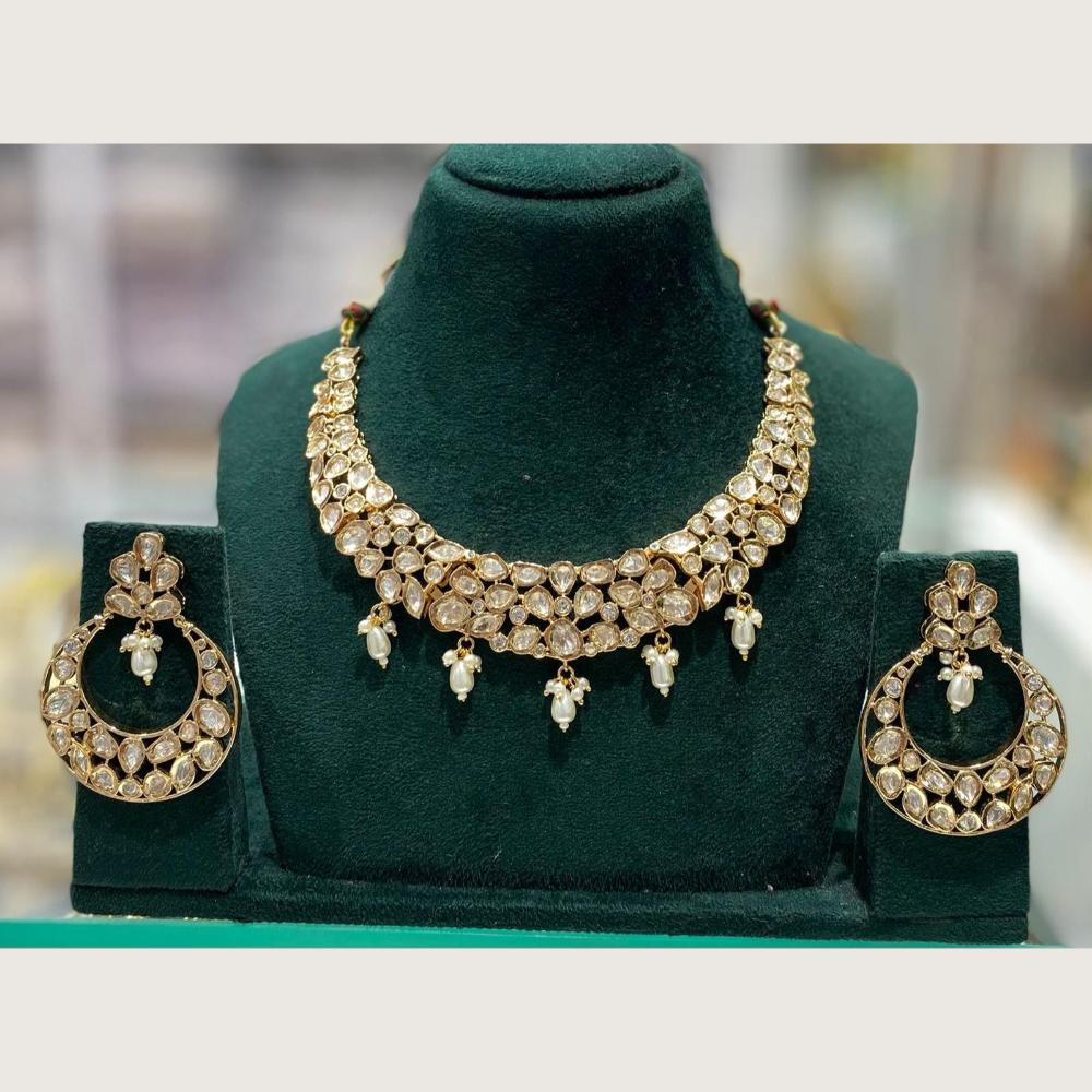 Manisha Jewellery Royal Polki Kundan Stone And Pearl Necklace Set