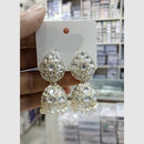 Manisha Jewellery Grand Kundan Stone And Pearl Jhumki Earrings 