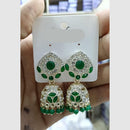 Manisha Jewellery Grand Pota Stone Austrian Stone With Pearl Jhumki Earrings 