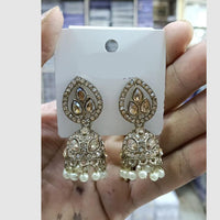 Manisha Jewellery Elegant Crystal Stone Austrian Stone With Pearl Jhumki Earrings 