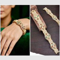 Manisha Jewellery Premium Polki Kundan Austrian Stone Adjustable Bracelet