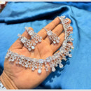 Manisha Jewellery Stylish American Diamond Designer Necklace Set
