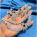 Manisha Jewellery Stylish American Diamond Designer Necklace Set