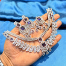 Manisha Jewellery Stylish American Diamond Designer Necklace Set