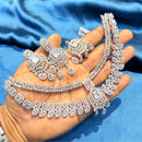 Manisha Jewellery Stylish American Diamond Designer Necklace Set