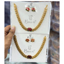 Manisha Jewellery Lotus-Inspired Necklace Set