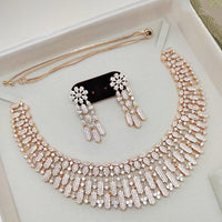 Manisha Jewellery Royal Look American Daimond Necklace Set