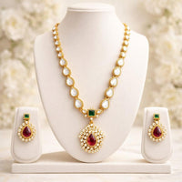 Manisha Jewellery Trendy Pota Stone And Beads Necklace Set