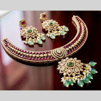 Manisha Jewellery Trendy Pota Stone And Beads Necklace Set