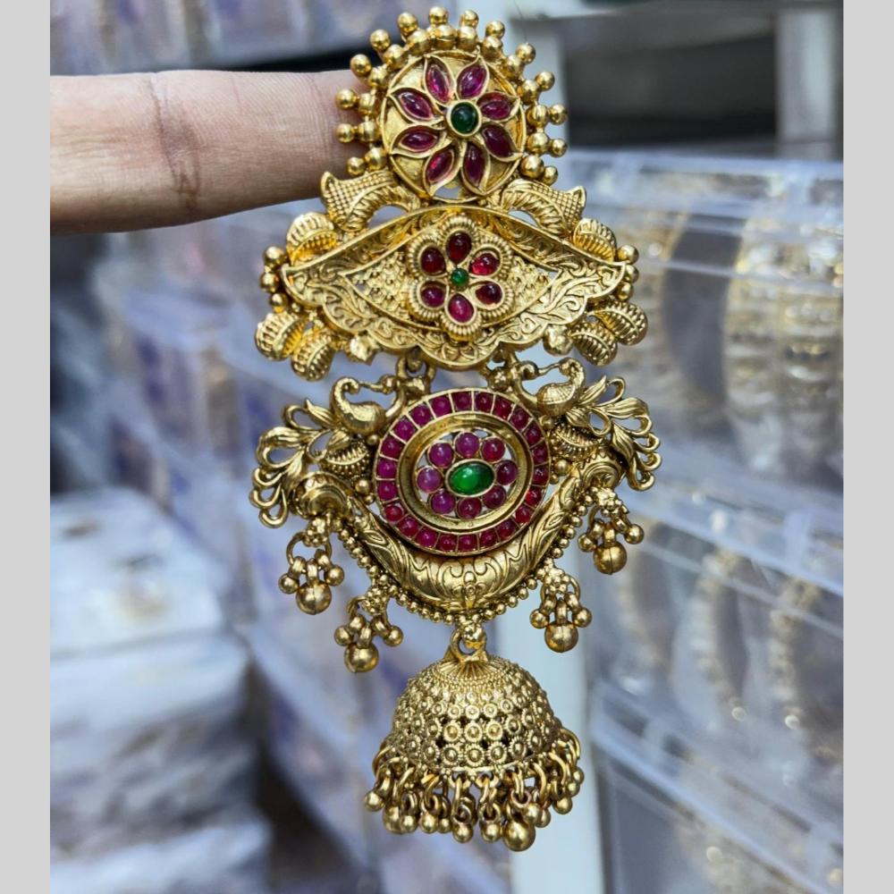 Manisha Jewellery Premium Pota Stone And Pearl Hair Accessories