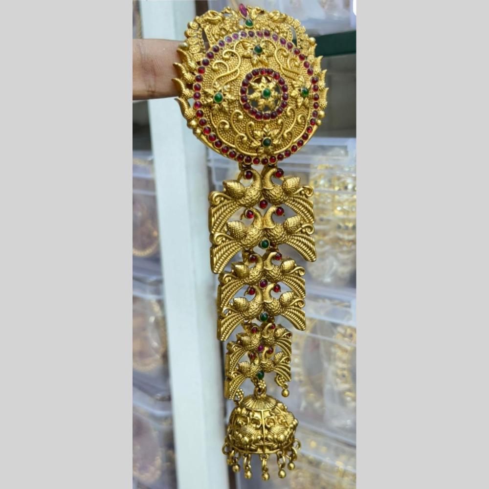 Manisha Jewellery Premium Pota Stone And Pearl Hair Accessories